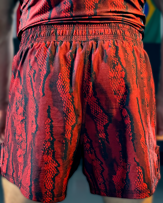 BSF x MA1 Snakeskin Signature Fight Shorts